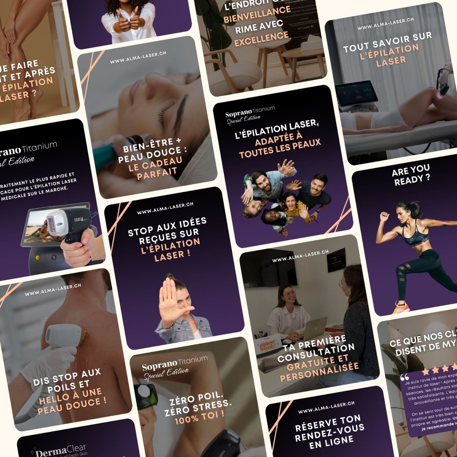 Centre esthetique communication réseaux sociaux