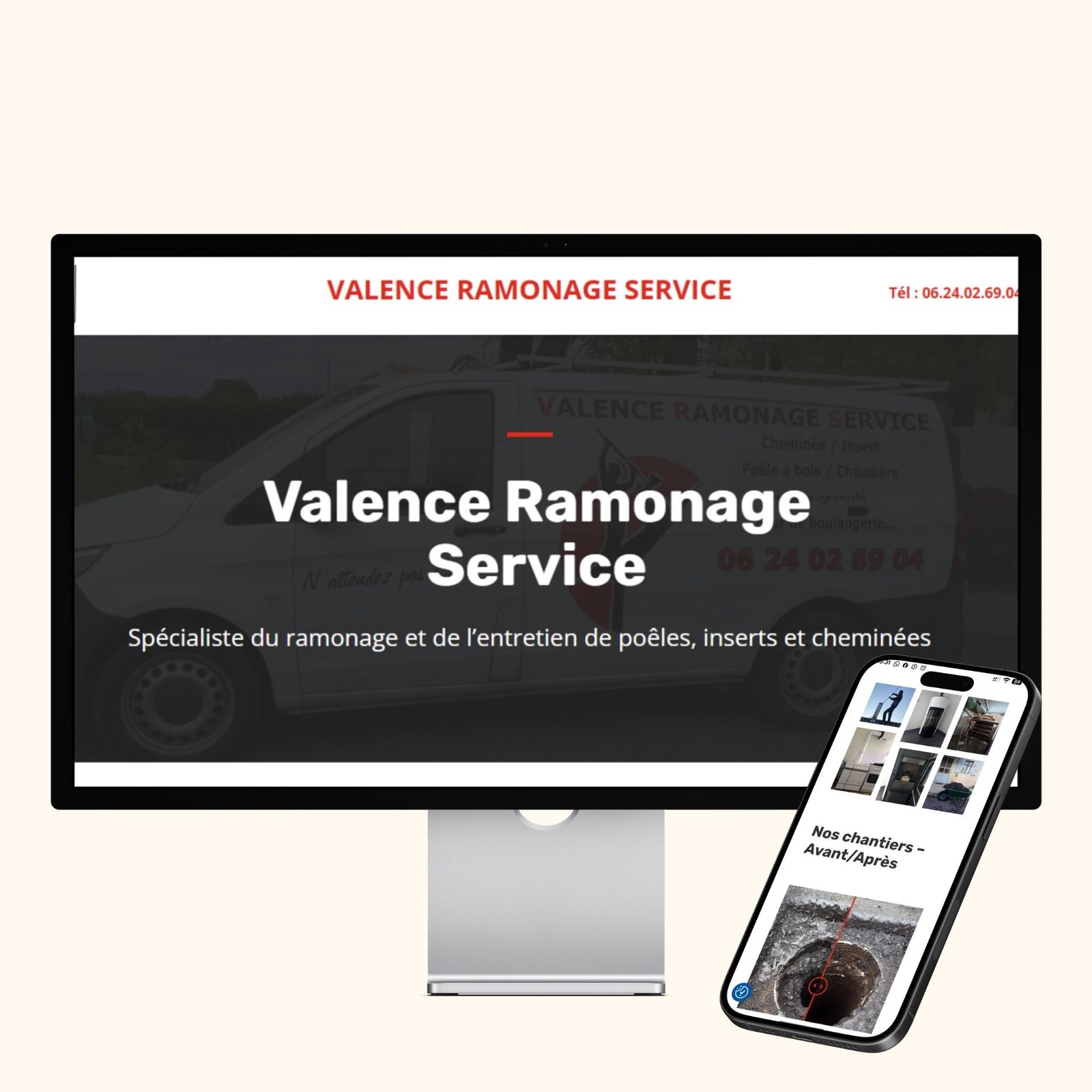 Valence Ramonage service Création site web